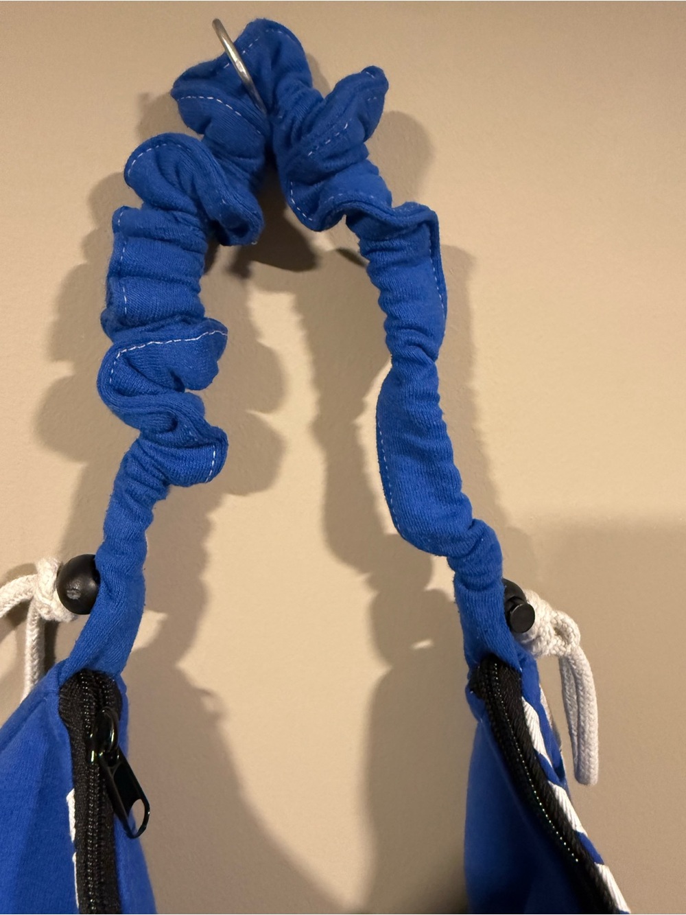 adidas inspired Blue womens rework Trefoil boho Shoulder Bag image 3